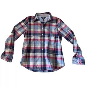 Chaps Button Front Longsleeve Collared Shirt Mens